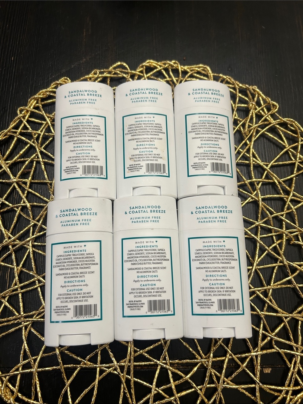 6PK Native Sandalwood & Coastal Breeze Deodorant - 2.65 oz Discontinued - Picture 2 of 2